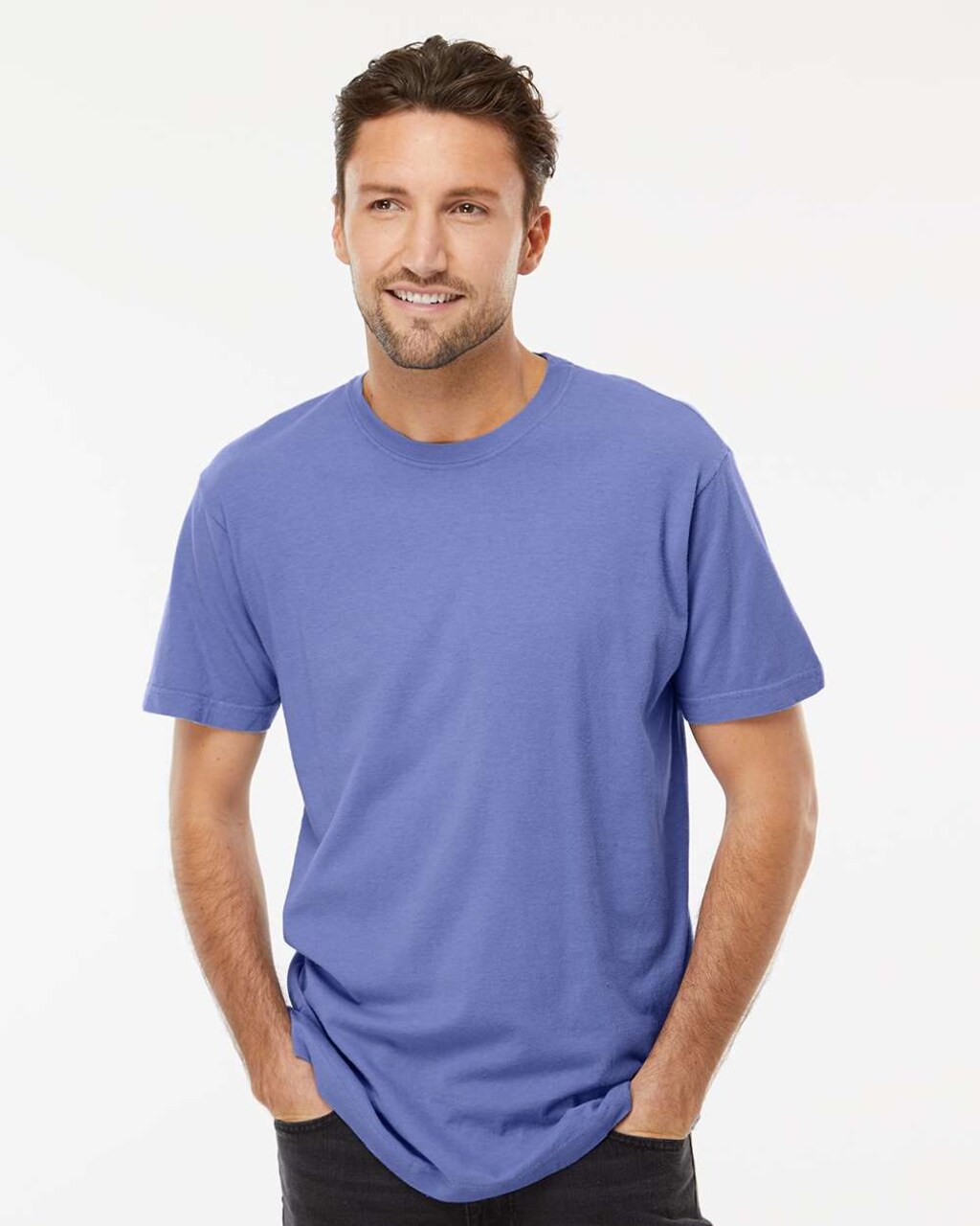 Vintage Garment-Dyed Crewneck T-Shirt for Casual Retro & Everyday Lifestyle Wear